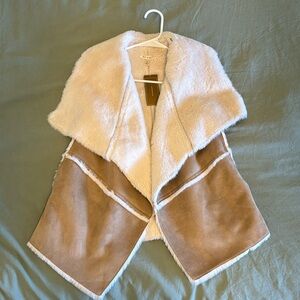 Tan Sherpa Vest